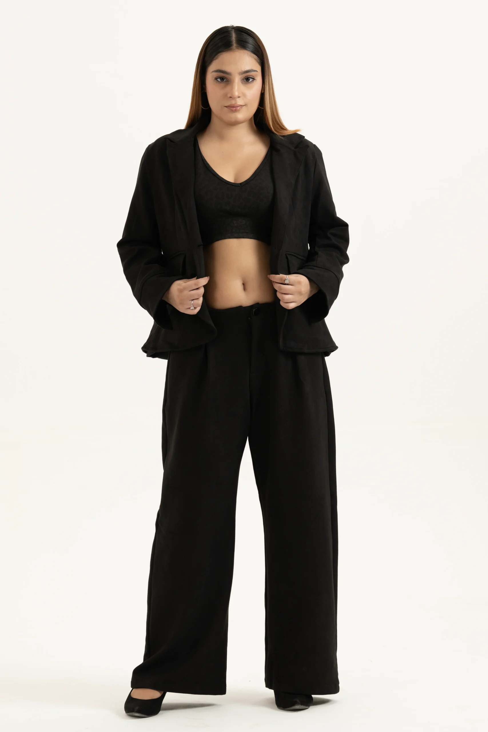 Modern Fitted Blazer Trouser Suit