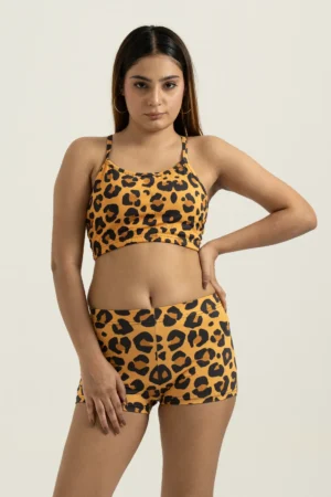 Leopard Sculpt Bra & Short Set​