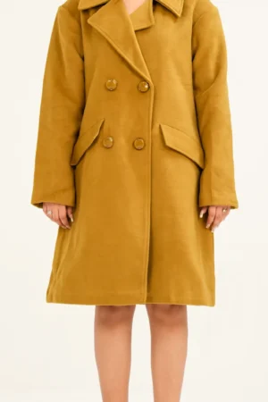 Luna Double-Breasted Cashmere-Blend Coat