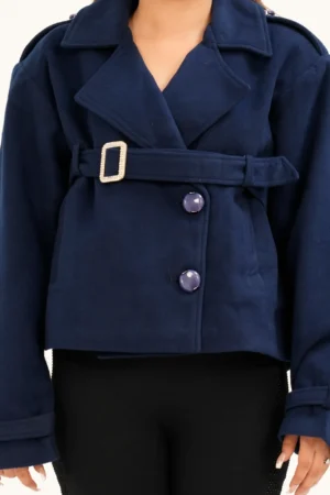 Ovalo Sculpted Belted Trench Coat