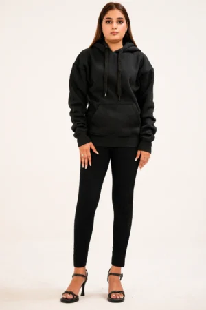 Essential Cotton-Fleece Pullover Hoodie​