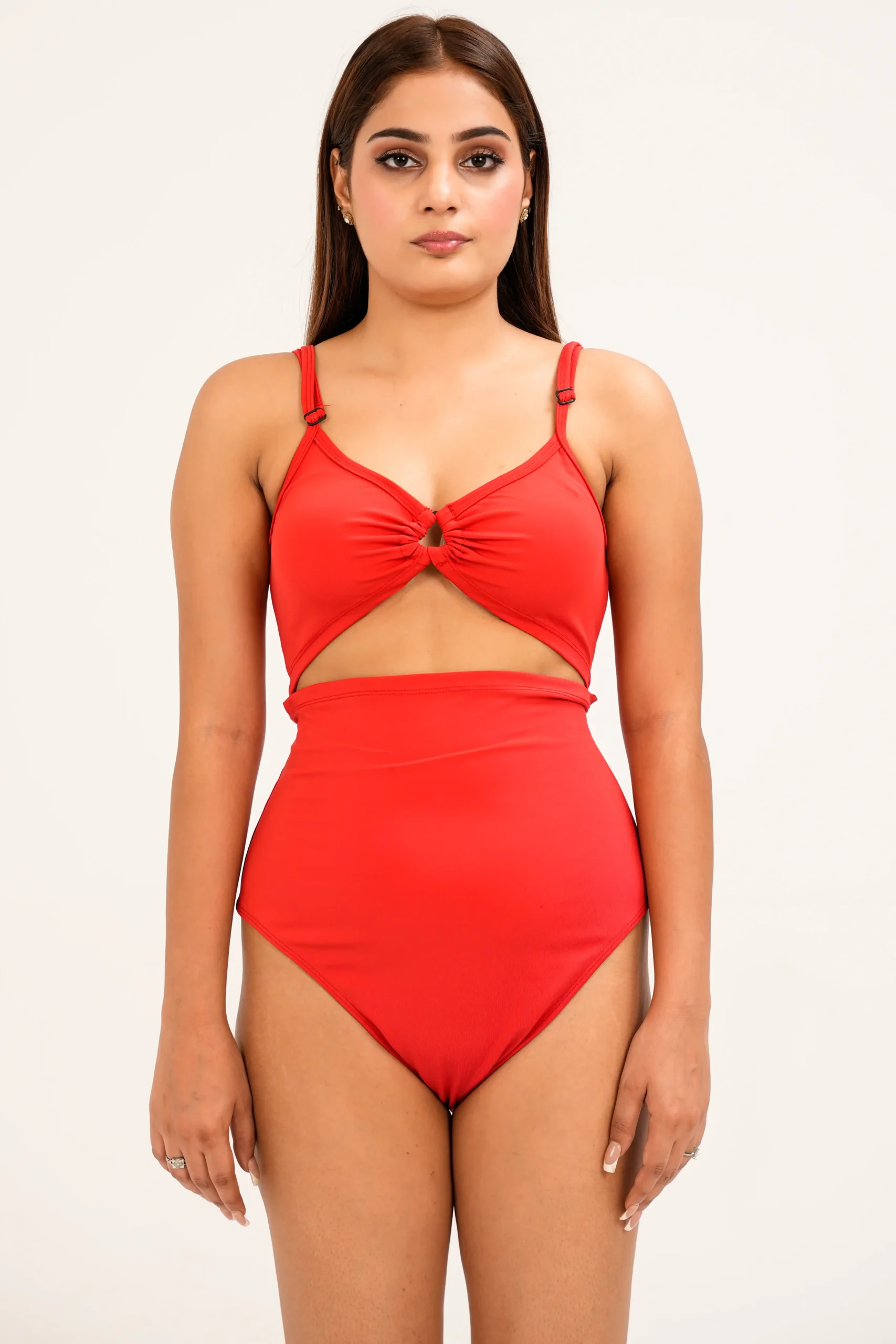 Cherry Cutout One-Piece Swimsuit - Image 3