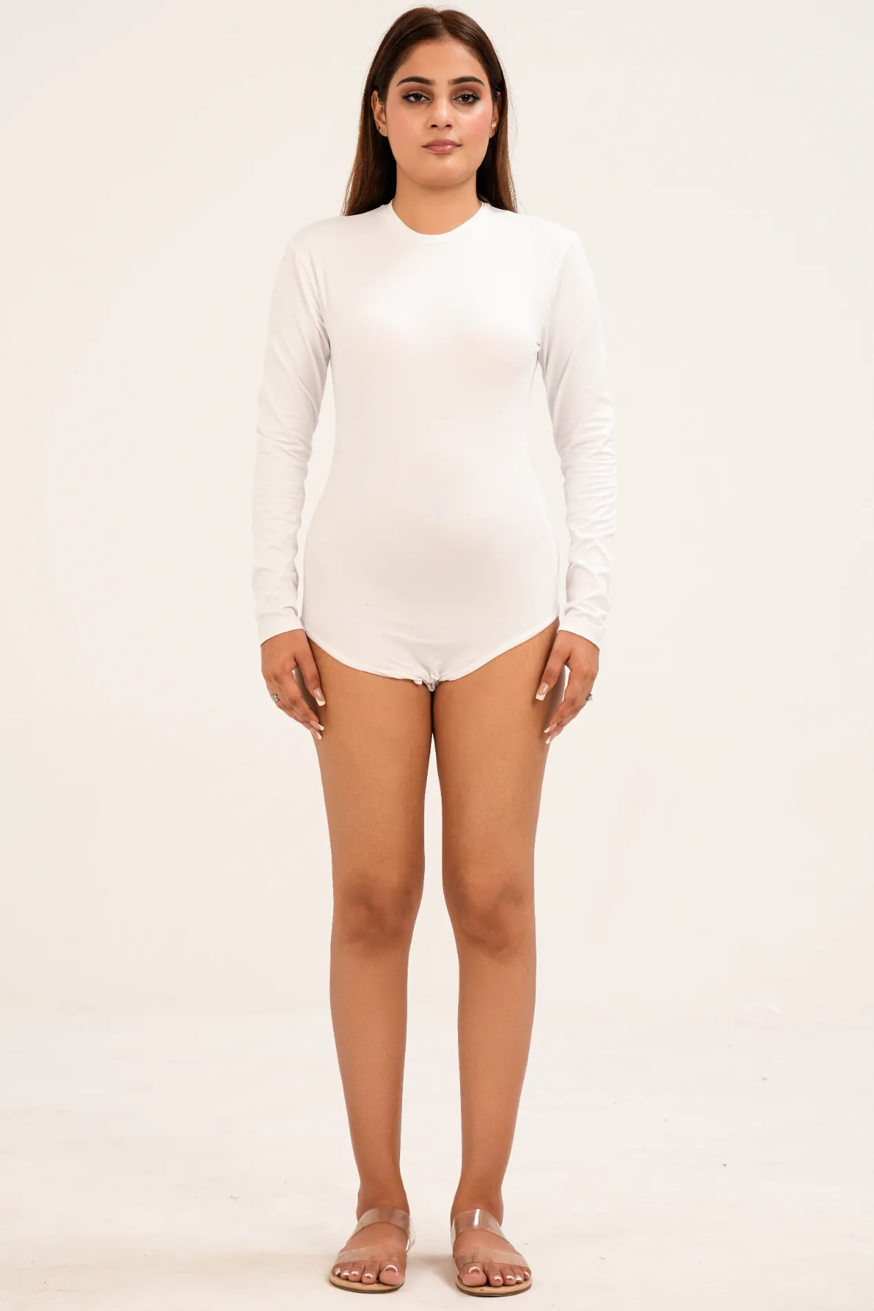 Second-Skin Long-Sleeve Bodysuit