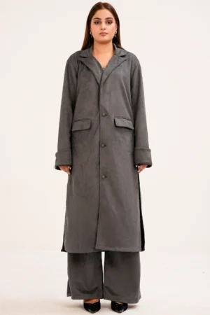 Executive Long-Coat Trouser Suit