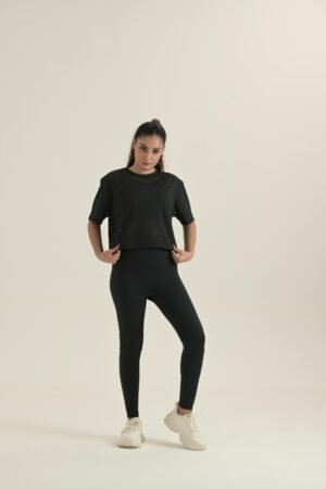 Noir Sheer Mesh Crop Top 2
