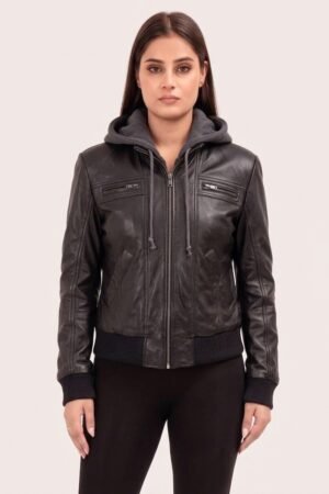 Hybride Hoddie Bomber Black