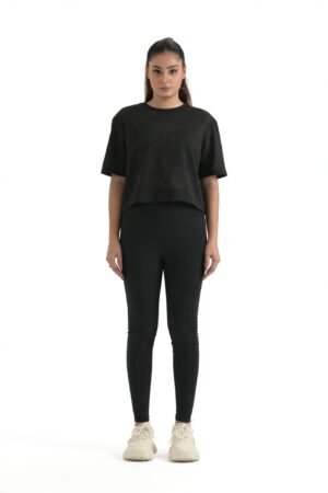 Noir Sheer Mesh Crop Top 2
